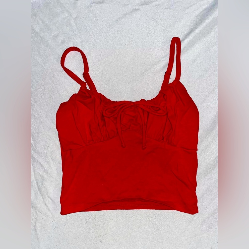 Hollister Red Cropped Tank